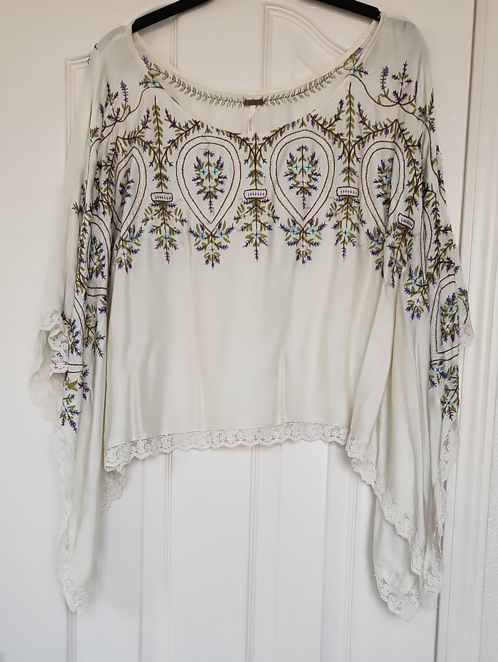Free People Wide Sleeve Blouse Size M